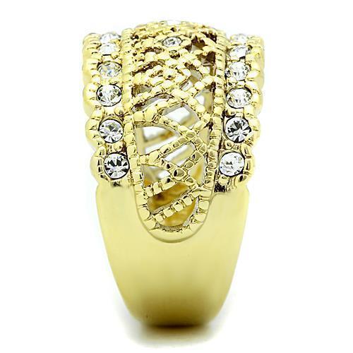 Anillos Para Mujer Color Oro de 316L Acero Inoxidable con Diamante Zirconia Cubica Myriam - Jewelry Store by Erik Rayo