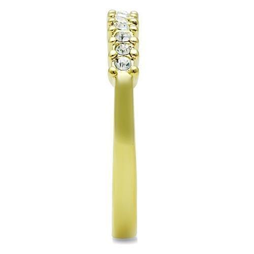 Anillos Para Mujer Color Oro de 316L Acero Inoxidable con Diamante Zirconia Cubica Deina - Jewelry Store by Erik Rayo