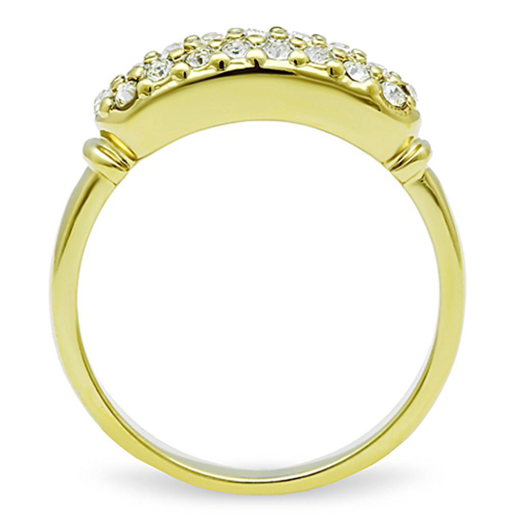 Anillos Para Mujer Color Oro de 316L Acero Inoxidable con Diamante Zirconia Cubica Diana - Jewelry Store by Erik Rayo
