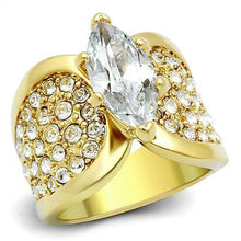 Load image into Gallery viewer, Anillos Para Mujer Color Oro de 316L Acero Inoxidable con Diamante Zirconia Cubica Elijah - Jewelry Store by Erik Rayo
