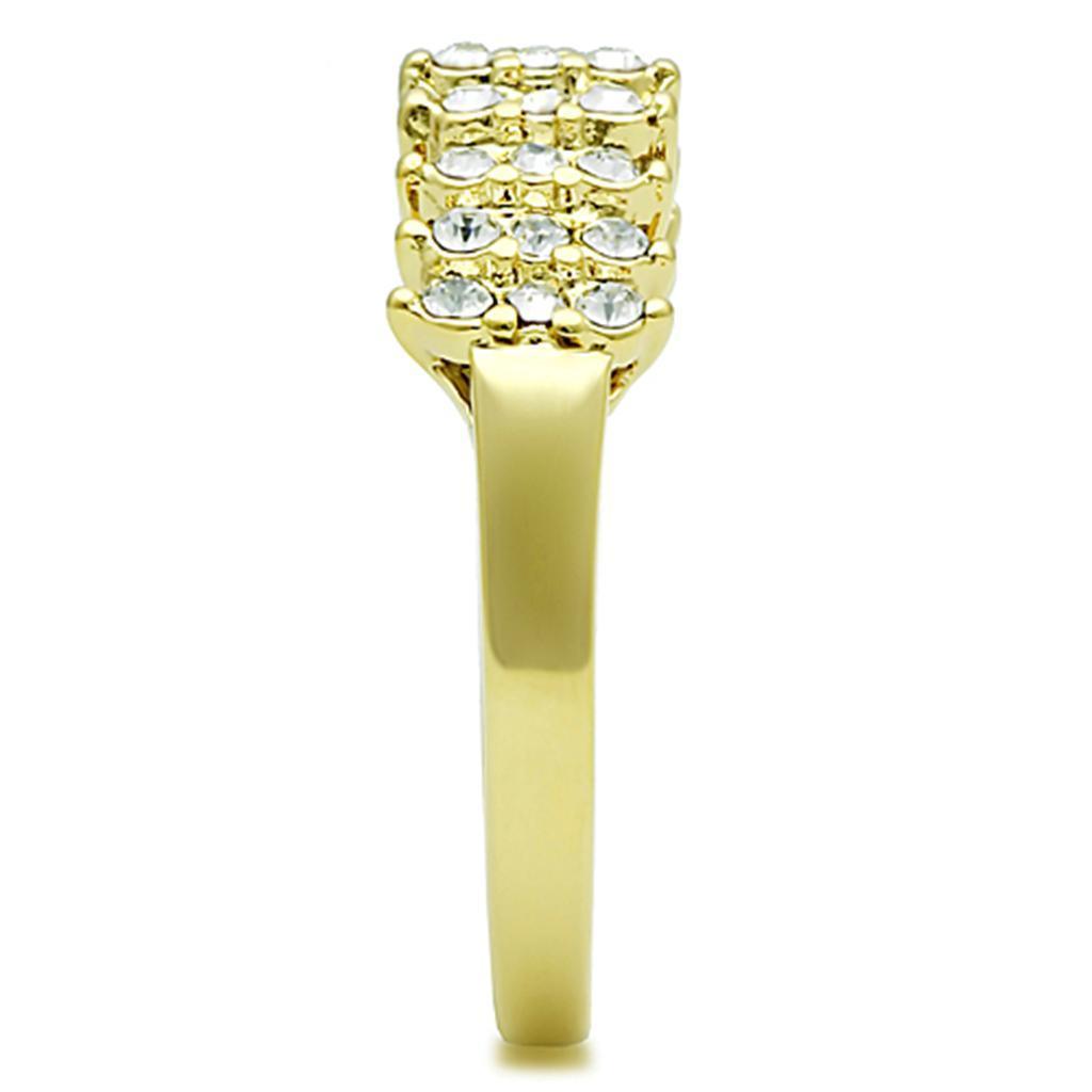 Anillos Para Mujer Color Oro de 316L Acero Inoxidable con Diamante Zirconia Cubica Elisheba - Jewelry Store by Erik Rayo