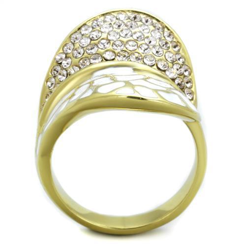 Anillos Para Mujer Color Oro de 316L Acero Inoxidable con Diamante Zirconia Cubica Enoch - Jewelry Store by Erik Rayo