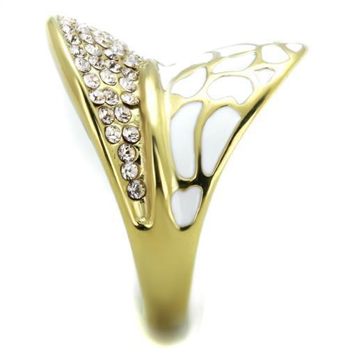 Anillos Para Mujer Color Oro de 316L Acero Inoxidable con Diamante Zirconia Cubica Enoch - Jewelry Store by Erik Rayo