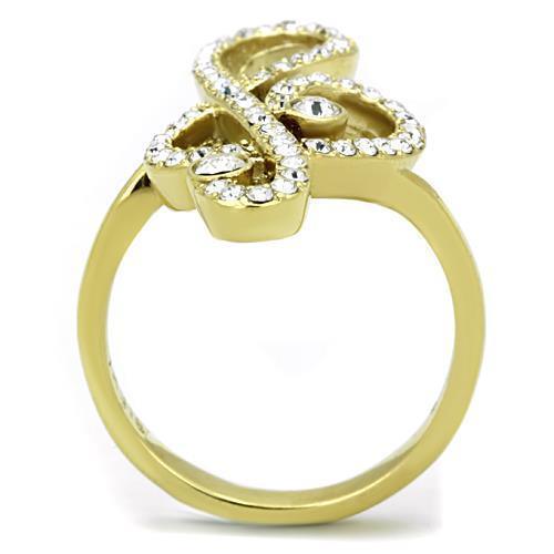 Anillos Para Mujer Color Oro de 316L Acero Inoxidable con Diamante Zirconia Cubica Jacob - Jewelry Store by Erik Rayo