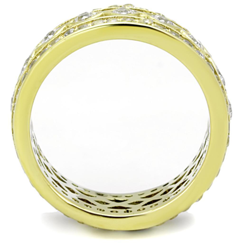 Anillos Para Mujer Color Oro de 316L Acero Inoxidable con Diamante Zirconia Cubica Jethro - Jewelry Store by Erik Rayo
