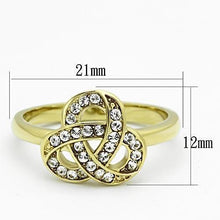 Load image into Gallery viewer, Anillos Para Mujer Color Oro de 316L Acero Inoxidable con Diamante Zirconia Cubica Joanna - Jewelry Store by Erik Rayo
