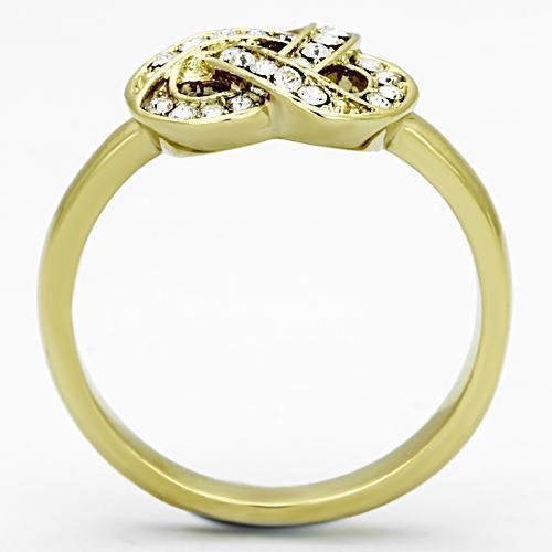 Anillos Para Mujer Color Oro de 316L Acero Inoxidable con Diamante Zirconia Cubica Joanna - Jewelry Store by Erik Rayo