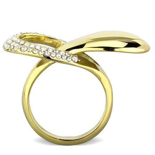 Anillos Para Mujer Color Oro de 316L Acero Inoxidable con Diamante Zirconia Cubica Reuben - Jewelry Store by Erik Rayo