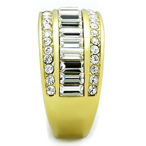 Anillos Para Mujer Color Oro de 316L Acero Inoxidable con Diamante Zirconia Cubica Reuben - Jewelry Store by Erik Rayo