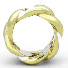 Load image into Gallery viewer, Anillos Para Mujer Color Oro de 316L Acero Inoxidable con Epoxi Blanco Eva - Jewelry Store by Erik Rayo

