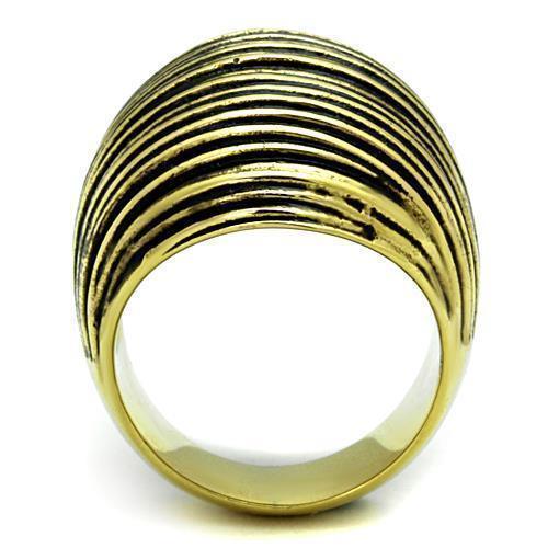 Anillos Para Mujer Color Oro de 316L Acero Inoxidable con Epoxi en Jet Daniel - Jewelry Store by Erik Rayo