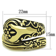 Load image into Gallery viewer, Anillos Para Mujer Color Oro de 316L Acero Inoxidable con Epoxi en Jet Josiah - Jewelry Store by Erik Rayo
