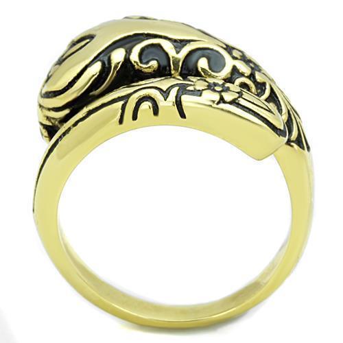 Anillos Para Mujer Color Oro de 316L Acero Inoxidable con Epoxi en Jet Josiah - Jewelry Store by Erik Rayo