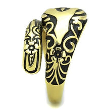 Load image into Gallery viewer, Anillos Para Mujer Color Oro de 316L Acero Inoxidable con Epoxi en Jet Josiah - Jewelry Store by Erik Rayo
