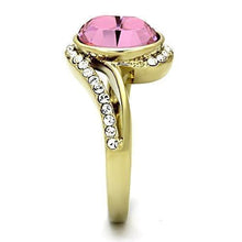 Load image into Gallery viewer, Anillos Para Mujer Color Oro de 316L Acero Inoxidable con Piedra Crystal Color Rosa Martha - Jewelry Store by Erik Rayo
