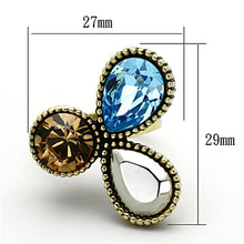 Load image into Gallery viewer, Anillos Para Mujer Color Oro de 316L Acero Inoxidable con Piedra Crystal en Multicolor Areli - Jewelry Store by Erik Rayo
