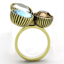 Load image into Gallery viewer, Anillos Para Mujer Color Oro de 316L Acero Inoxidable con Piedra Crystal en Multicolor Areli - Jewelry Store by Erik Rayo
