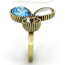 Load image into Gallery viewer, Anillos Para Mujer Color Oro de 316L Acero Inoxidable con Piedra Crystal en Multicolor Areli - Jewelry Store by Erik Rayo
