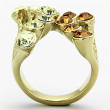 Load image into Gallery viewer, Anillos Para Mujer Color Oro de 316L Acero Inoxidable con Piedra Crystal en Multicolor Gabriela - Jewelry Store by Erik Rayo
