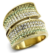Load image into Gallery viewer, Anillos Para Mujer Color Oro de 316L Acero Inoxidable con Piedra Crystal en Multicolor Jezebal - Jewelry Store by Erik Rayo
