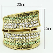 Load image into Gallery viewer, Anillos Para Mujer Color Oro de 316L Acero Inoxidable con Piedra Crystal en Multicolor Jezebal - Jewelry Store by Erik Rayo
