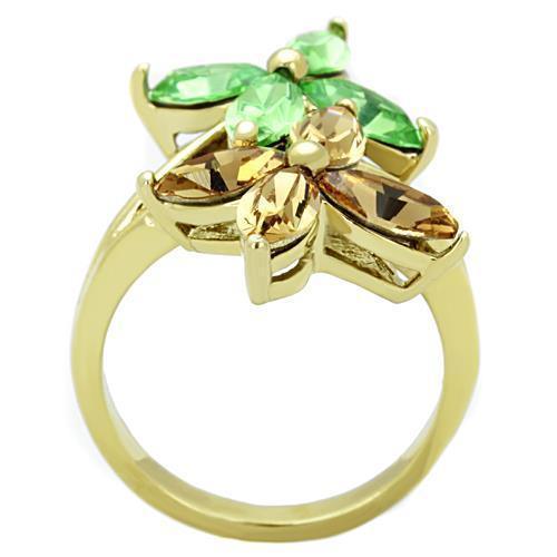 Anillos Para Mujer Color Oro de 316L Acero Inoxidable con Piedra Crystal en Multicolor Matthew - Jewelry Store by Erik Rayo