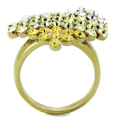 Anillos Para Mujer Color Oro de 316L Acero Inoxidable con Piedra Crystal en Multicolor Noah - Jewelry Store by Erik Rayo