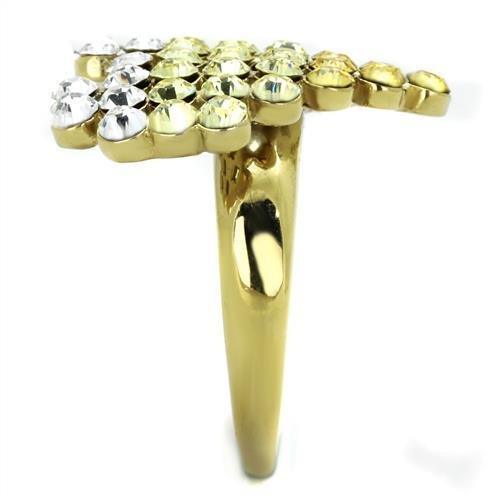 Anillos Para Mujer Color Oro de 316L Acero Inoxidable con Piedra Crystal en Multicolor Noah - Jewelry Store by Erik Rayo