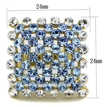 Load image into Gallery viewer, Anillos Para Mujer Color Oro de 316L Acero Inoxidable con Piedra Crystal Zafiro TK1643 - Jewelry Store by Erik Rayo
