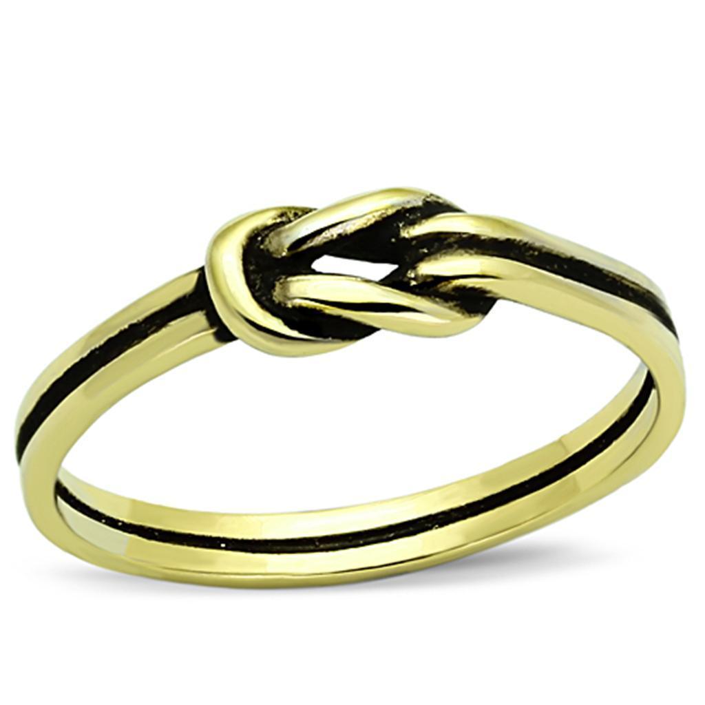 Anillos Para Mujer Color Oro de 316L Acero Inoxidable Sin Piedra Hester - Jewelry Store by Erik Rayo