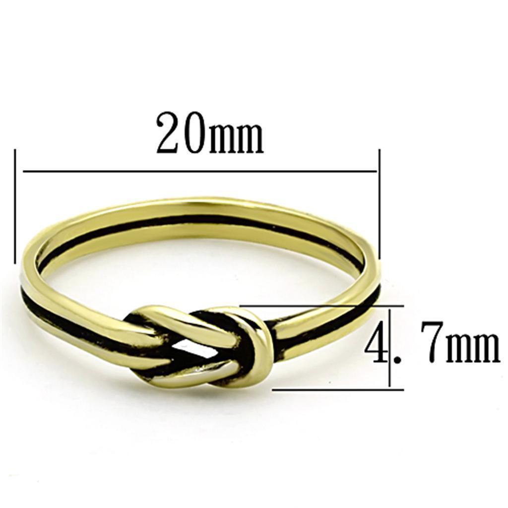 Anillos Para Mujer Color Oro de 316L Acero Inoxidable Sin Piedra Hester - Jewelry Store by Erik Rayo