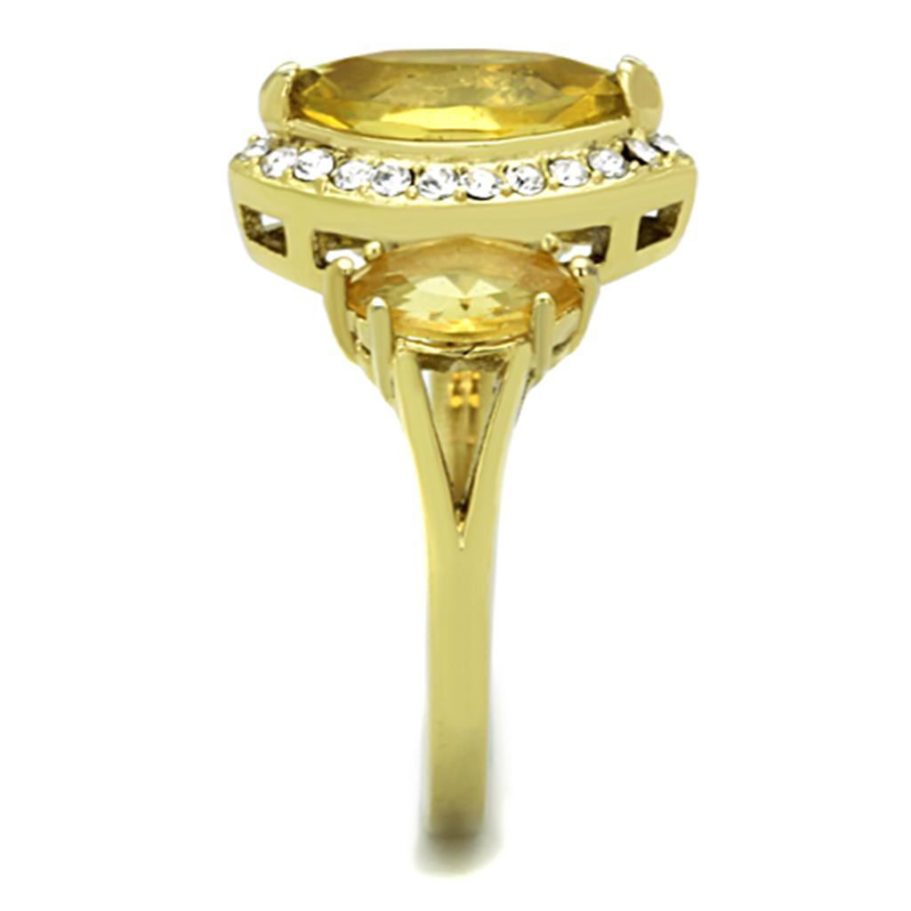 Anillos Para Mujer Color Oro de 316L Acero Inoxidable Topaz Bathsheba - Jewelry Store by Erik Rayo