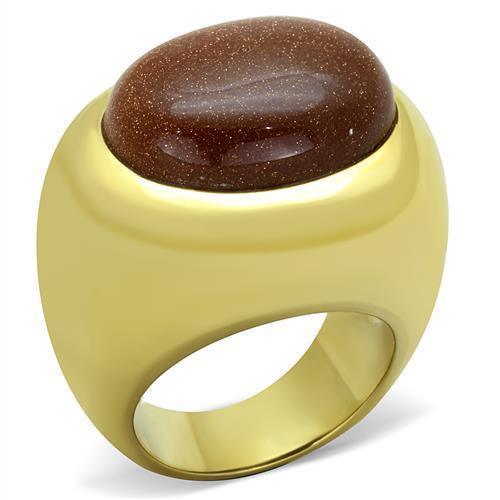 Anillos Para Mujer Color Oro de 316L Acero Inoxidablecon Topacio Balthasar - Jewelry Store by Erik Rayo