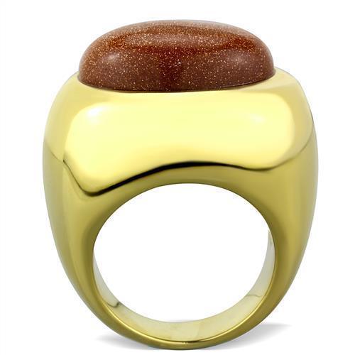 Anillos Para Mujer Color Oro de 316L Acero Inoxidablecon Topacio Balthasar - Jewelry Store by Erik Rayo