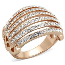 Load image into Gallery viewer, Anillos Para Mujer Color Oro Rojo de 316L Acero Inoxidable con Diamante Zirconia Cubica Argenta - Jewelry Store by Erik Rayo
