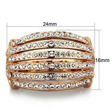 Load image into Gallery viewer, Anillos Para Mujer Color Oro Rojo de 316L Acero Inoxidable con Diamante Zirconia Cubica Argenta - Jewelry Store by Erik Rayo
