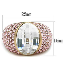 Load image into Gallery viewer, Anillos Para Mujer Color Oro Rojo de 316L Acero Inoxidable con Diamante Zirconia Cubica Dorli - Jewelry Store by Erik Rayo
