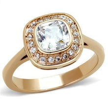 Load image into Gallery viewer, Anillos Para Mujer Color Oro Rojo de 316L Acero Inoxidable con Diamante Zirconia Cubica Salerno - Jewelry Store by Erik Rayo
