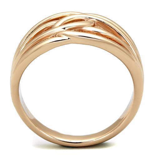 Anillos Para Mujer Color Oro Rojo de 316L Acero Inoxidable Sin Piedra Cento - Jewelry Store by Erik Rayo