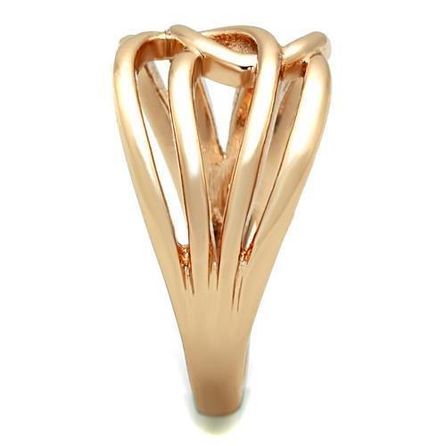 Anillos Para Mujer Color Oro Rojo de 316L Acero Inoxidable Sin Piedra Cento - Jewelry Store by Erik Rayo