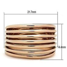 Load image into Gallery viewer, Anillos Para Mujer Color Oro Rojo de 316L Acero Inoxidable Sin Piedra Fondi - Jewelry Store by Erik Rayo
