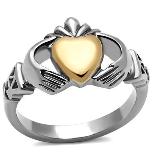Anillos Para Mujer Color Oro Rojo de 316L Acero Inoxidable Sin Piedra TK1156 - Jewelry Store by Erik Rayo