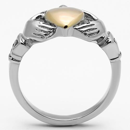 Anillos Para Mujer Color Oro Rojo de 316L Acero Inoxidable Sin Piedra TK1156 - Jewelry Store by Erik Rayo