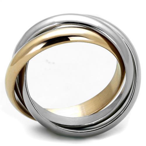 Anillos Para Mujer Color Oro Rojo de 316L Acero Inoxidable Sin Piedra TK1670 - Jewelry Store by Erik Rayo