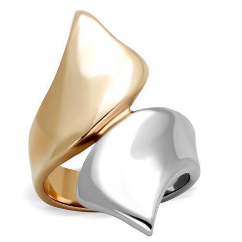 Anillos Para Mujer Color Oro Rojo de 316L Acero Inoxidable Sin Piedra TK1793 - Jewelry Store by Erik Rayo
