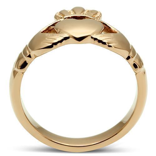 Anillos Para Mujer Color Oro Rojo de 316L Acero Inoxidable Sin Piedra Udine - Jewelry Store by Erik Rayo