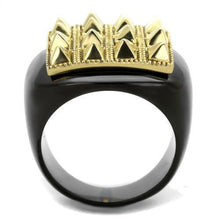 Load image into Gallery viewer, Anillos Para Mujer Color Oro y Negro de 316L Acero Inoxidable Sin Piedra Fiesole - Jewelry Store by Erik Rayo
