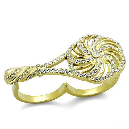 Anillos Para Mujer Color Plata de 316L Acero Inoxidable 316L Stainless Steel Ring con Diamante Zirconia Cubica Capua - Jewelry Store by Erik Rayo