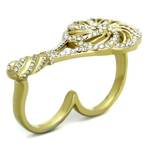 Anillos Para Mujer Color Plata de 316L Acero Inoxidable 316L Stainless Steel Ring con Diamante Zirconia Cubica Capua - Jewelry Store by Erik Rayo