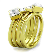 Load image into Gallery viewer, Anillos Para Mujer Color Plata de 316L Acero Inoxidable 316L Stainless Steel Ring con Diamante Zirconia Cubica Cosenza - Jewelry Store by Erik Rayo
